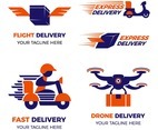 Modern Delivery Logo Set