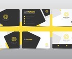 Modern Creative and Clean Yellow Business Card Template