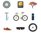 Bike Equipment Icon Collection