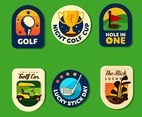 Set of Golf Badges Concept