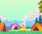 Summer Camp With Tent