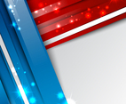 Modern 3D Red Blue and White Abstract Background