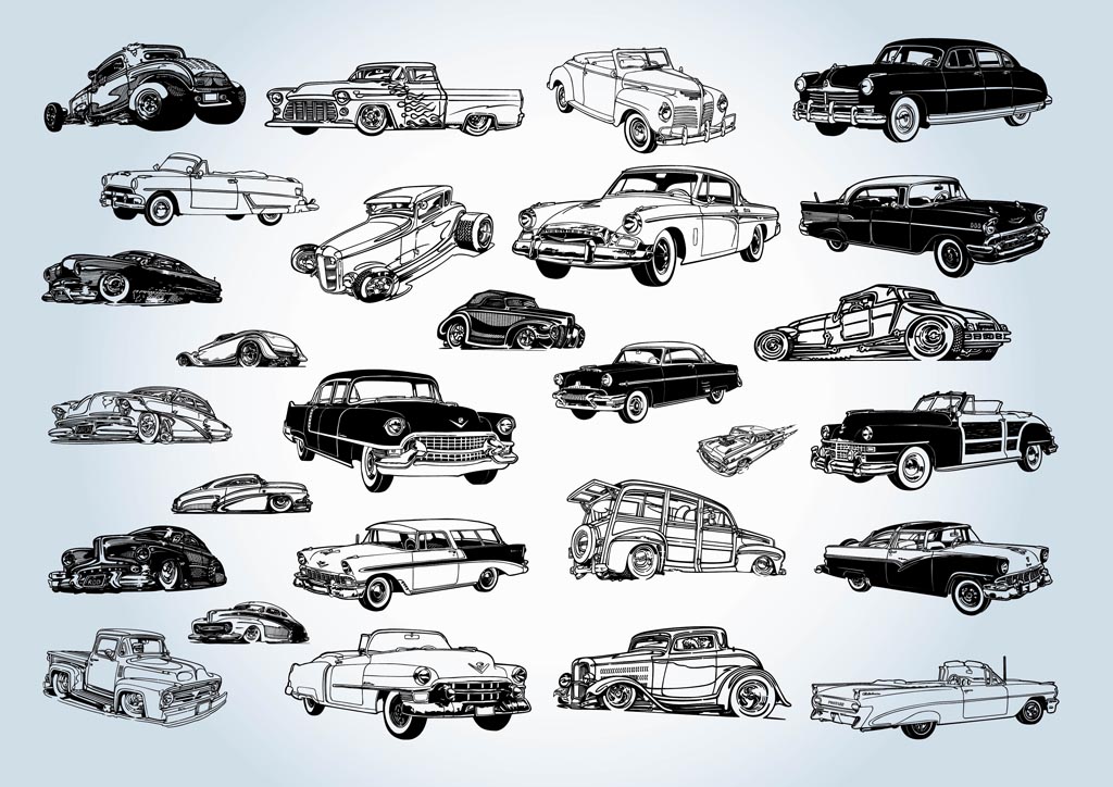 Download Vintage Cars Vectors Vector Art & Graphics | freevector.com
