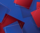 Red Blue White Background