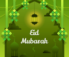 Ketupat on Eid Al Adha Background