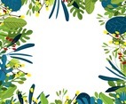 Tropical Summer Leaf Background Concept