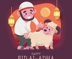 Happy Eid Al Adha Celebration of Muslim