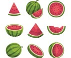 Set of Watermelon Slice