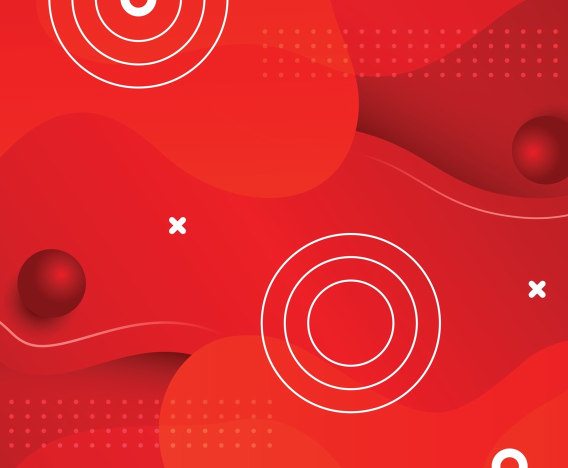 Abstract Red Wavy Background