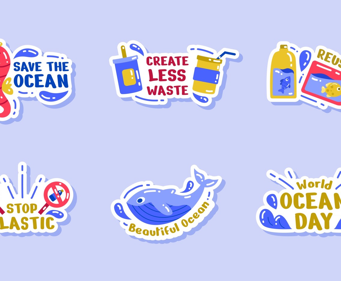 World Ocean Days Activism Sticker Set