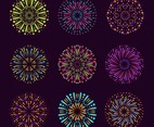 Colorful Firework Element Collection