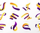 Colorful Ribbon Logo Collection