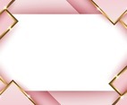 Abstract Pink Gold Geometric Background
