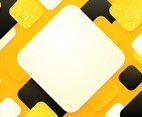 Yellow Abstract Rounded Rectangle Background