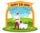 Happy Eid Adha Concept