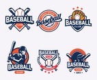 Set of Baseball Badge
