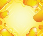 Yellow with Liquid Background Template