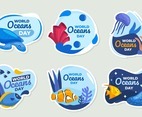 World Oceans Day Sticker Set
