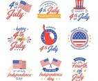 4th of July American Independence Day Stickers