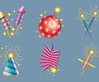 Collection of Firework and Firecracker Icons