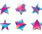 Collection of Colorful Abstract Star Logo