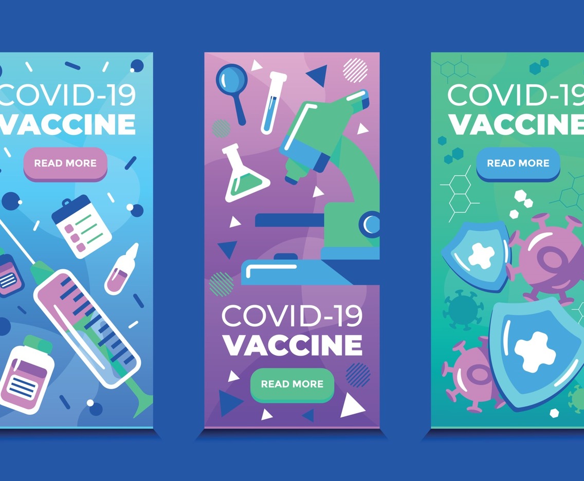 Vaccines for Covid19 Banners