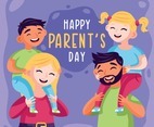 Family Celebrating Parents Day