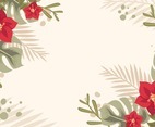 Flowery Soft Red Bloom Background