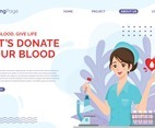 Landing Page Beauty Nurse Donate Blood