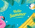 Happy Summer Pool Background