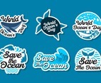 World Ocean Day Sticker Set