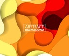 Abstract Modern Yellow Paperart Background