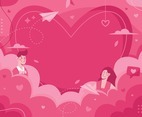Valentine Pink Abstract Background