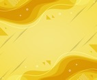 Abstract Yellow Wave Bacgkround