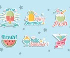 Summer Food Stickers