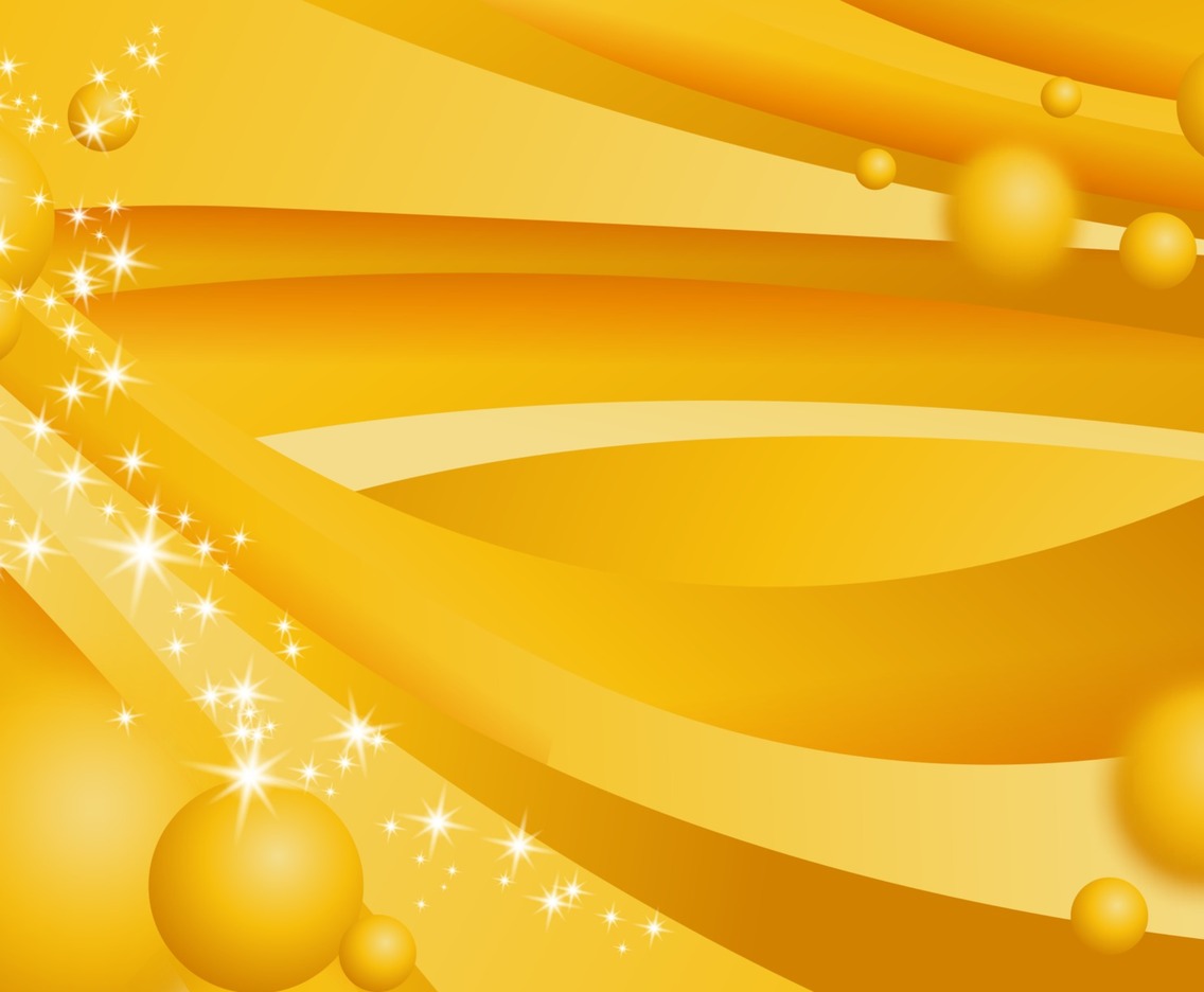 Luxury Yellow Wave Template with Sparkling Effect