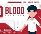Blood Donation Landing Page Concapt