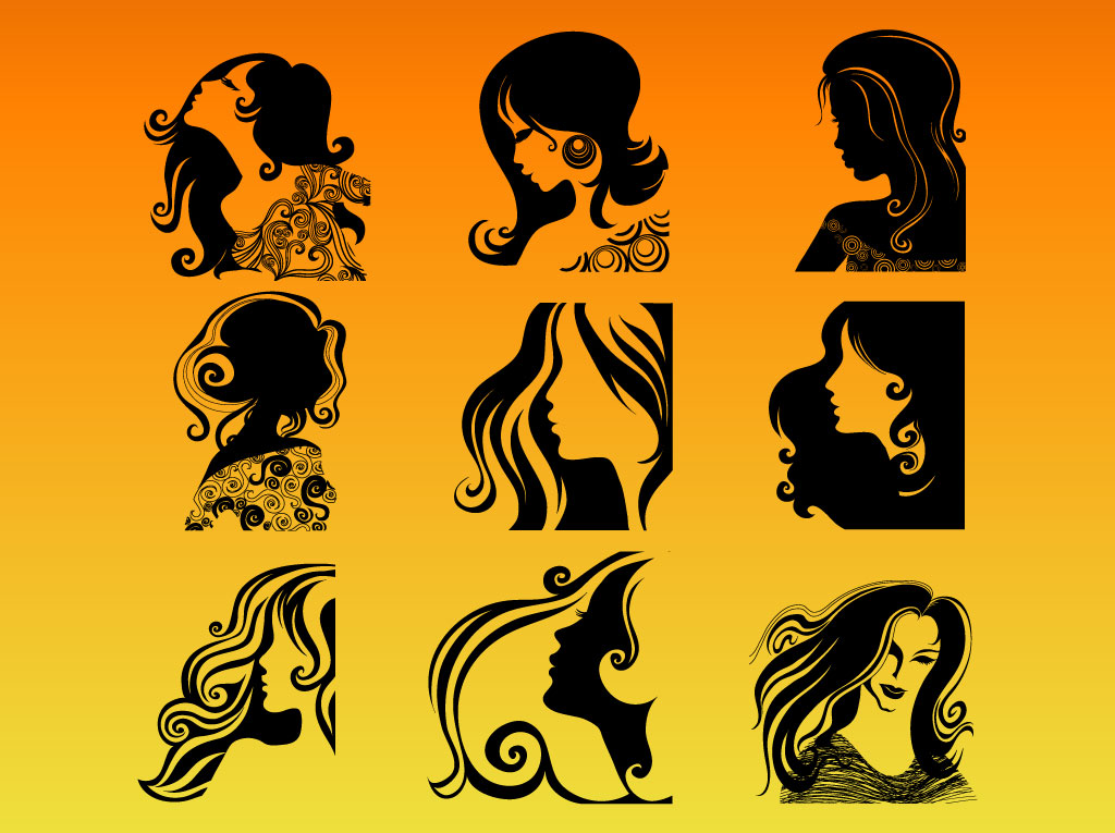 Download Woman Profile Silhouettes Vector Art & Graphics ...