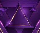 Triangle Lilac Gold Luxury Background