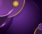 Abstract Circle Lilac Gold Luxury Background
