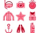 Set of Diving Icons