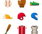 Softball Sport Equipment Gears Icon