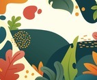 Colorful Leaves Background Design Concept