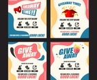 Giveaway Social Media Template Set