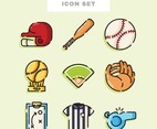 Softball Icon Set