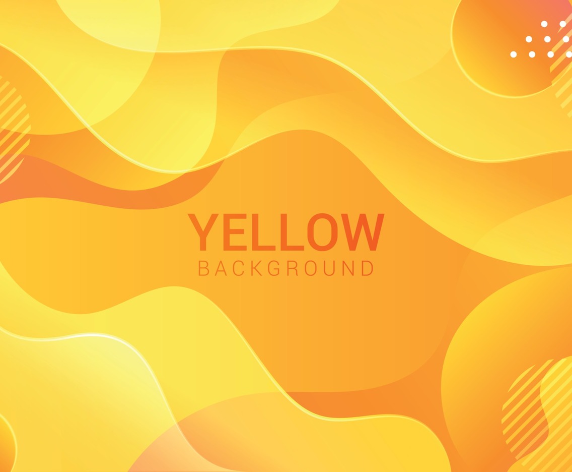 Abstract Wave Yellow Background