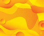 Yellow Abstract Wave Background