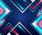 Red Blue Geometrical Background