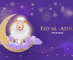 Eid Al Adha Lamb in The Moon