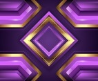 Lavender and Golden Diamond Background